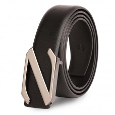 Men's Genuine Leather Belt Snap Closure