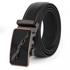 Men's Genuine Leather Belt Automatic Buckle
