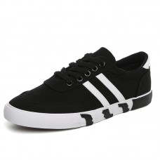 Striped canvas shoes
