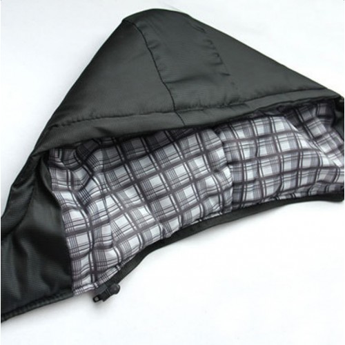Hooded cotton-padded jacket