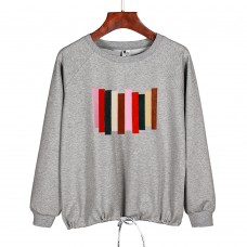 Colorful striped sweatershirt