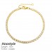 Stylish and simple single-row diamond bracelet