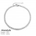 Stylish and simple single-row diamond bracelet