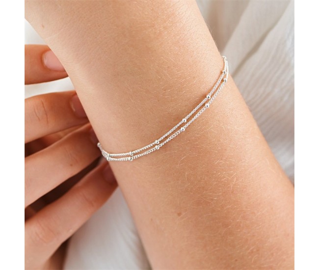 Minimalist Layered Chain Bracelet