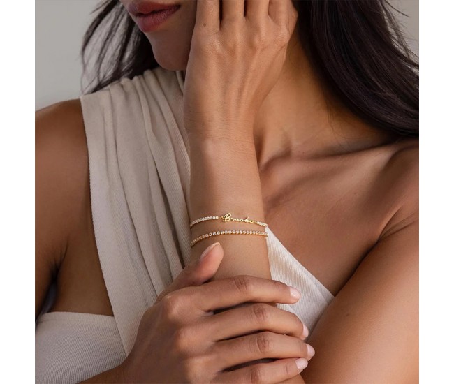Custom Name Diamond Bracelet