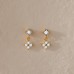 Exquisite four-leaf clover earrings | Silver-plated/gold-plated diamond stud earrings