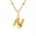 Alphabet Letter Pendant Necklace