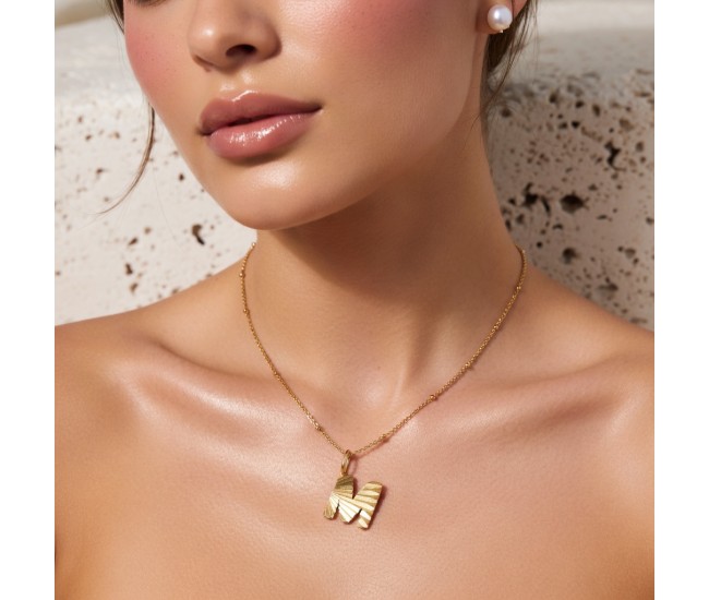 Alphabet Letter Pendant Necklace