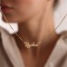 Custom Script Name Necklace - Personalized Handwritten Style