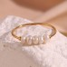 Natural Freshwater Tiny Pearl Thin Ring (18K Gold & Silver Options)