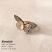 Layered openwork butterfly diamond ring