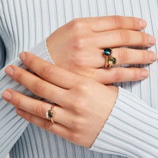 Birthstone Ring for Women – Personalized Stackable Ring (12 Months Gemstone Gift)