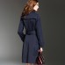 Women's Slim Long Trench Coat