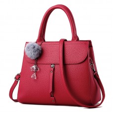 Quilted faux leather handbag