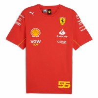 Scuderia Ferrari Mens Carlos Sainz Driver T-Shirt 2024