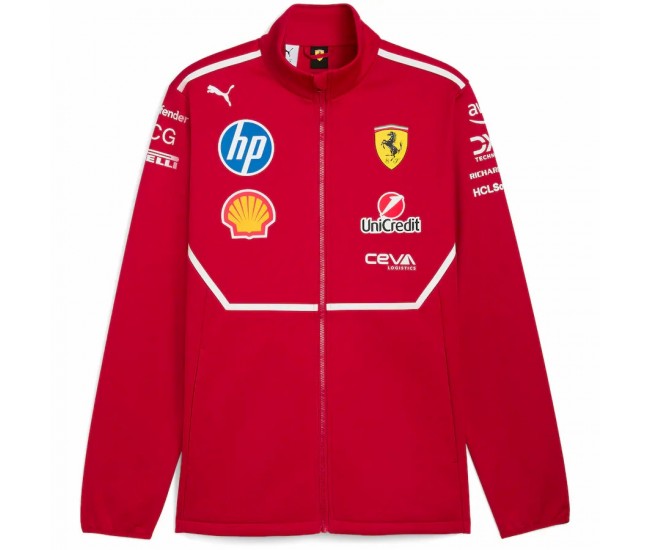Scuderia Ferrari F1 Mens Team Softshell Jacket 2025