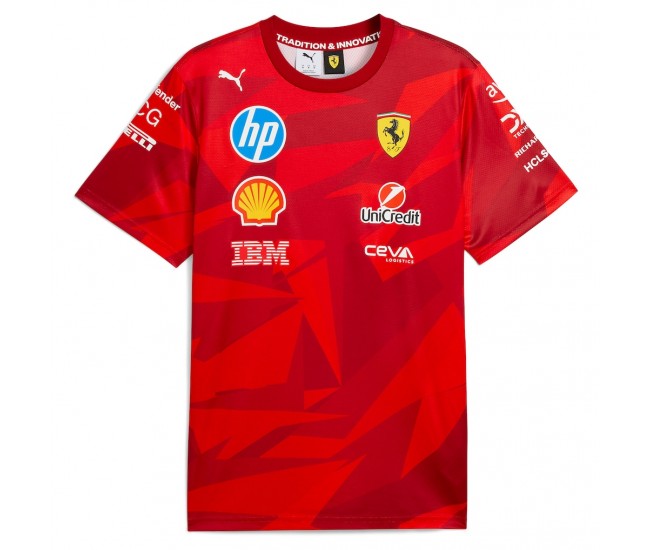 Scuderia Ferrari Mens Vegas GP 20 Years of Red T-Shirt 2025