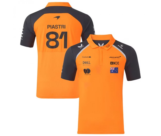 McLaren F1 Mens Oscar Piastri Team Polo 2025