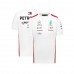 Mercedes AMG F1 Mens White Team Driver T-shirt 2023
