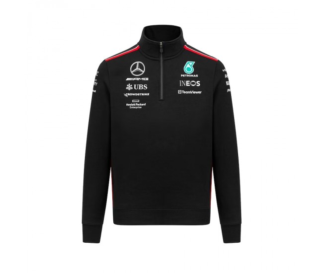 Mercedes AMG F1 Mens Team 1/4 Zip Sweatshirt 2023