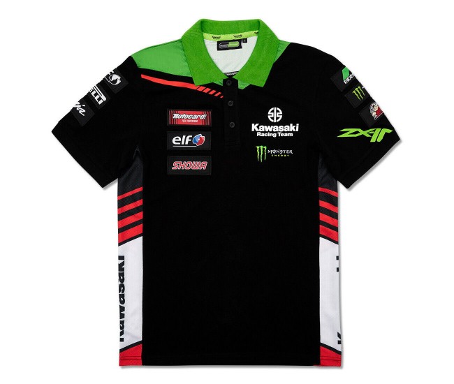 Kawasaki Krt Mens Team Race Wear Polo Shirt 2023
