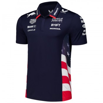 Red Bull Racing Mens US Edition Team Polo 2024