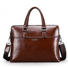 Grainy leather briefcase